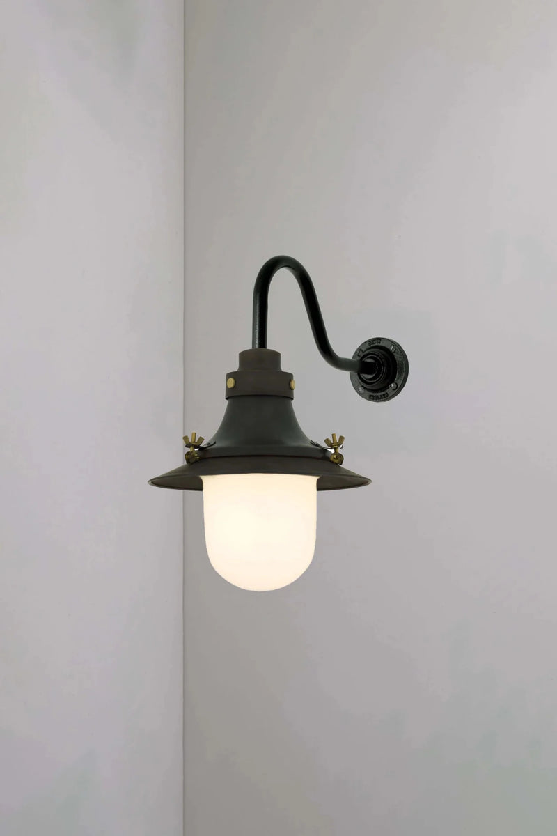 Ship's Small Decklight Wall Light - Davey Lighting Outdoor Lights - Polished Brass - HORNE
