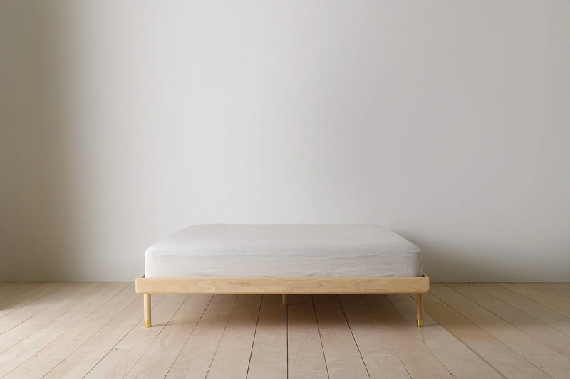 Simple Bed - Ash - Kalon Studios Beds - Twin - Without Headboard - Brass - HORNE