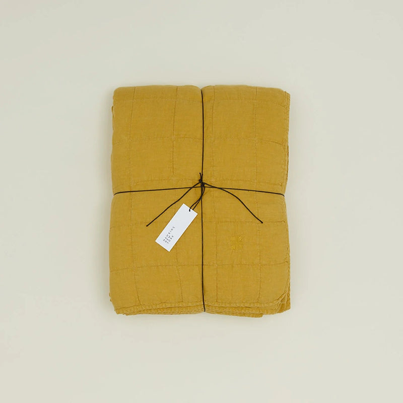 Simple Linen Quilt - Hawkins New York Bedding + Pillows - White - Queen - HORNE