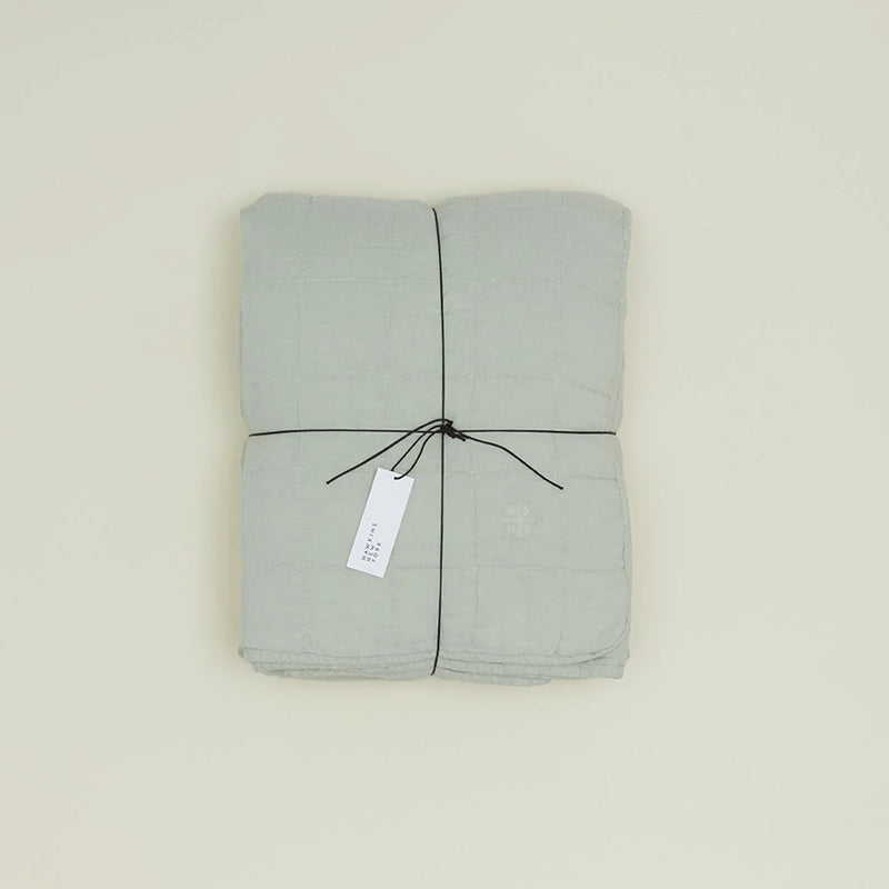 Simple Linen Quilt - Hawkins New York Bedding + Pillows - White - Queen - HORNE