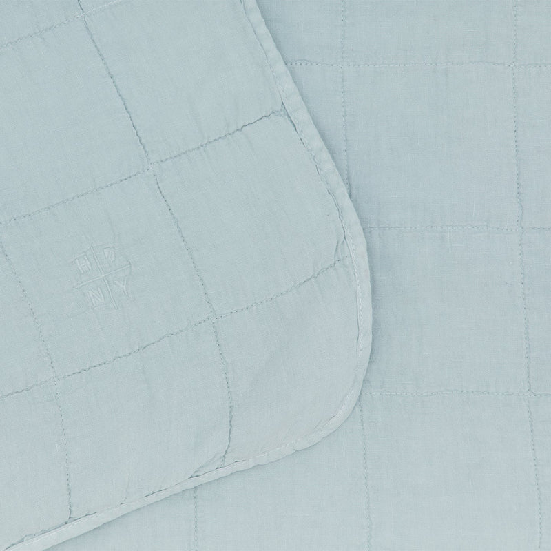Simple Linen Quilt - Hawkins New York Bedding + Pillows - White - Queen - HORNE