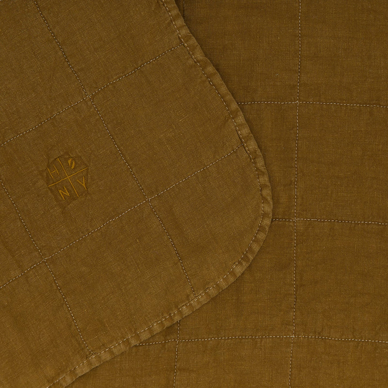Simple Linen Quilt - Hawkins New York Bedding + Pillows - White - Queen - HORNE