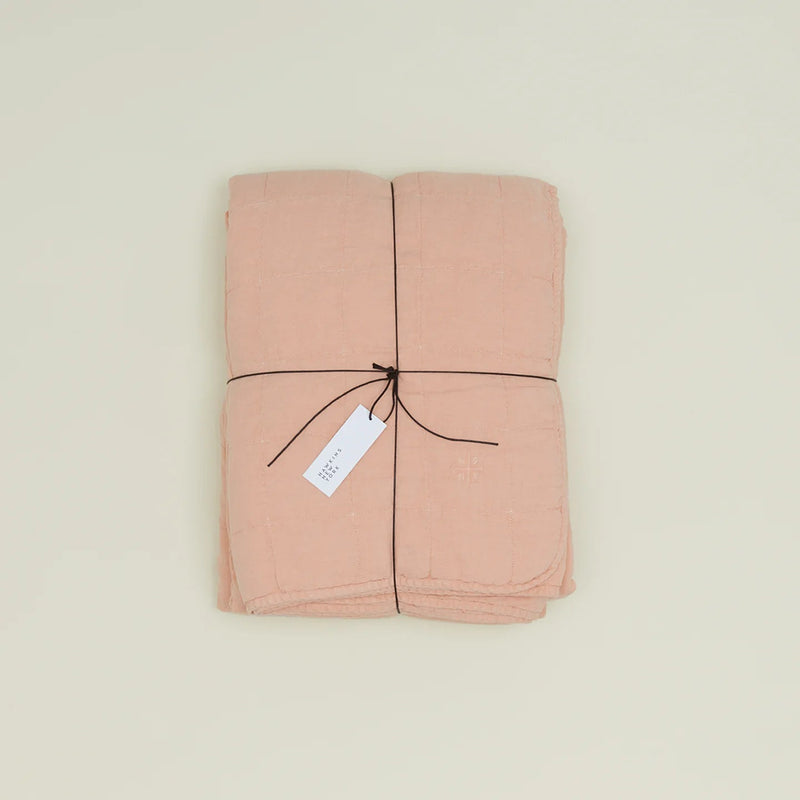 Simple Linen Quilt - Hawkins New York Bedding + Pillows - White - Queen - HORNE