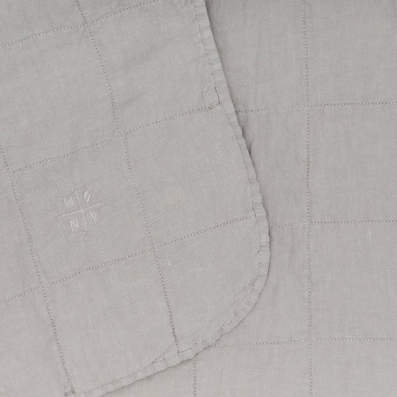 Simple Linen Quilt - Hawkins New York Bedding + Pillows - White - Queen - HORNE