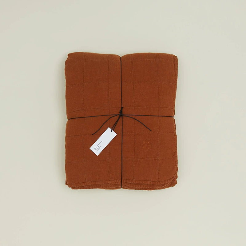 Simple Linen Quilt - Hawkins New York Bedding + Pillows - White - Queen - HORNE