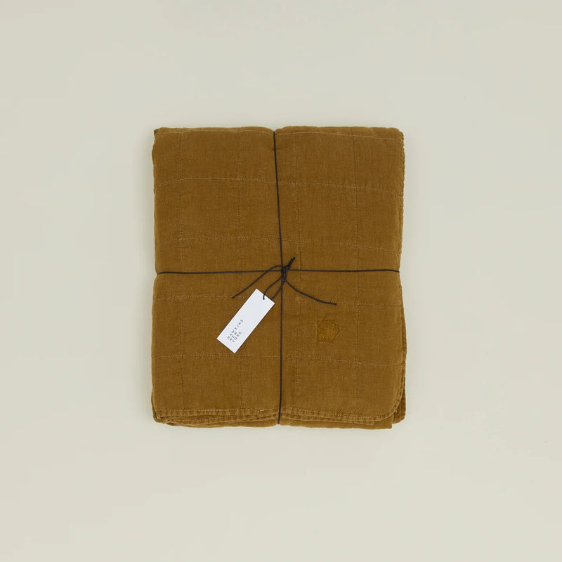 Simple Linen Quilt - Hawkins New York Bedding + Pillows - White - Queen - HORNE