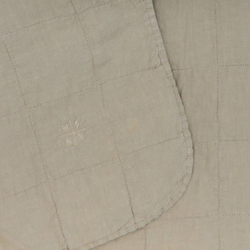 Simple Linen Quilt - Hawkins New York Bedding + Pillows - White - Queen - HORNE