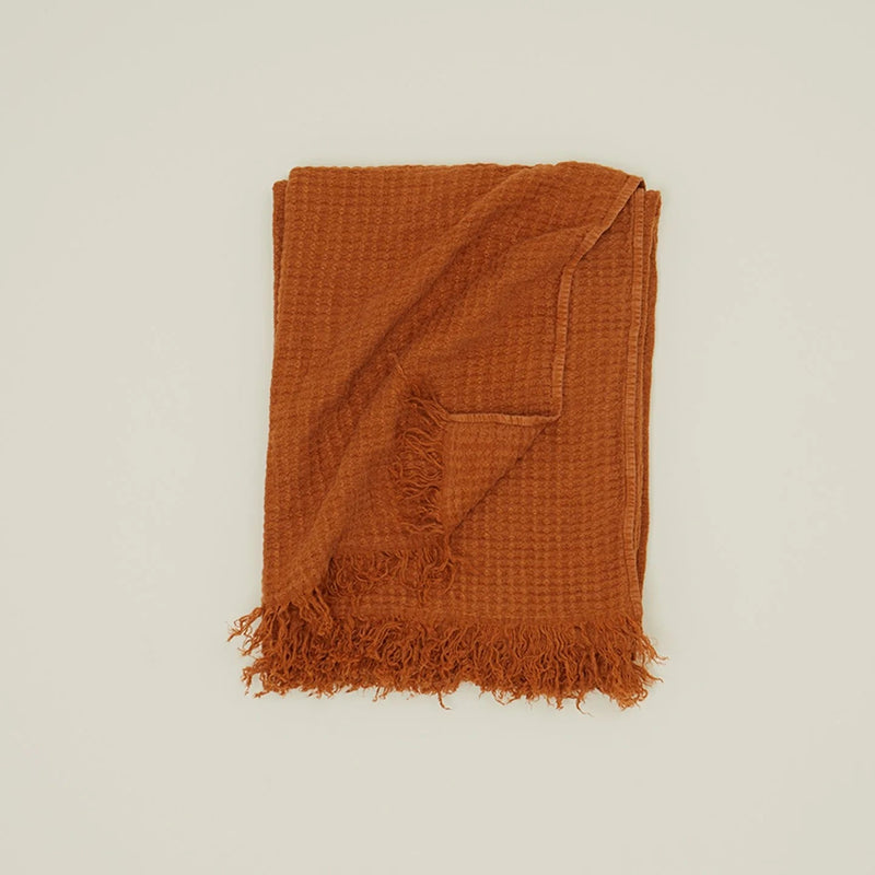 Simple Linen Throws - Hawkins New York Blankets + Throws + Pillows - Light Grey - HORNE