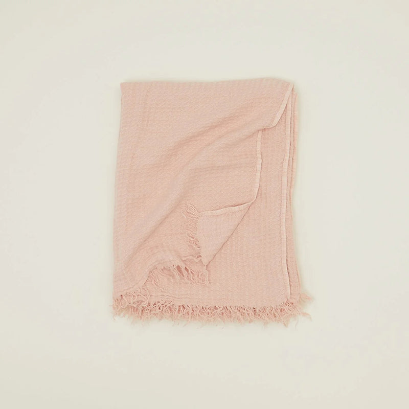 Simple Linen Throws - Hawkins New York Blankets + Throws + Pillows - Light Grey - HORNE