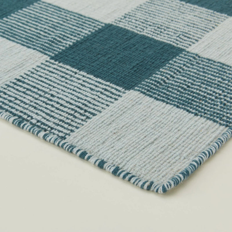 Simple Plaid Rug - Hawkins New York Rugs - Ivory/Flax - 2'W x 3'L - HORNE
