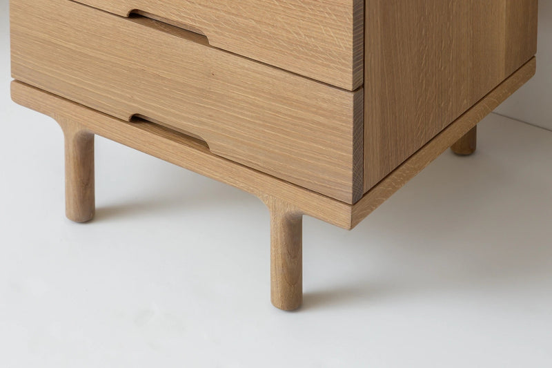 Simple Side Table - White Oak - Kalon Studios Bedside Tables - HORNE