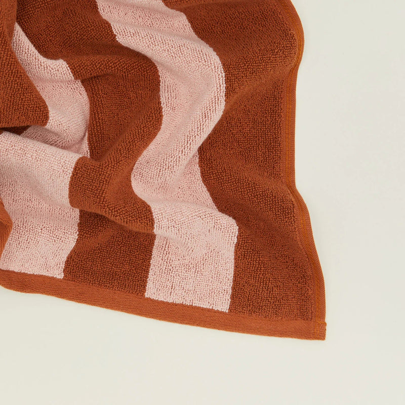 Simple Striped Terry Bath Mat - Hawkins New York Bath - Ivory/Flax - HORNE