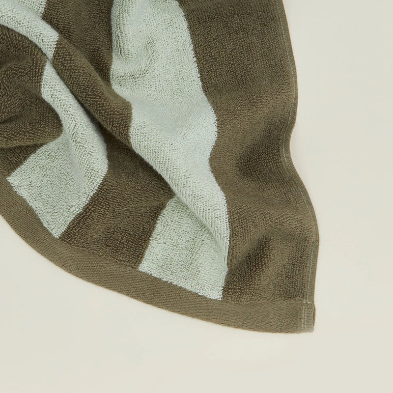 Simple Striped Terry Bath Mat - Hawkins New York Bath - Ivory/Flax - HORNE