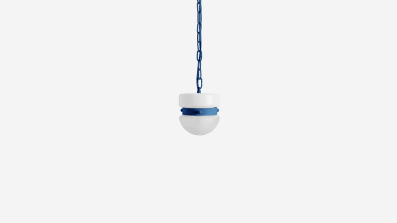 Slab Hemisphere Pendant Small - Workstead - Ceiling Lights - Matte Black Enamel - 24