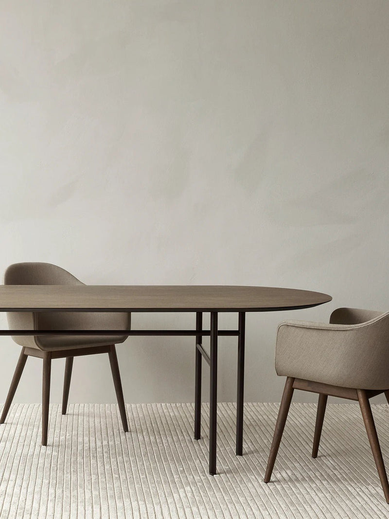 Snaregade Oval Table - Audo Copenhagen Tables - Black | Dark Stained Oak - HORNE