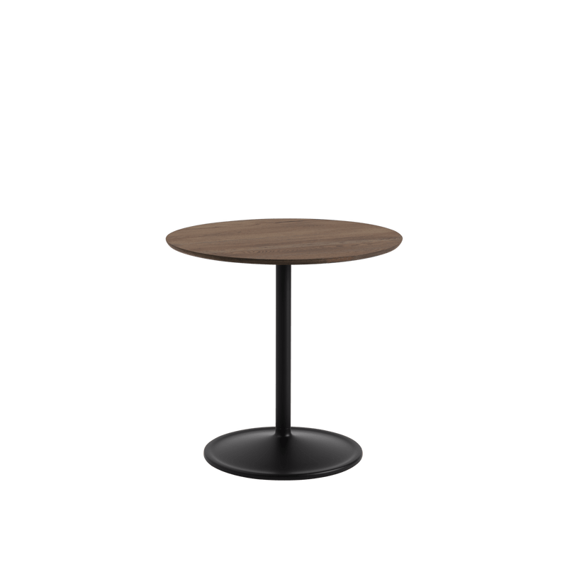 Soft Café Table - Round - Muuto Table + Task - Black Nanolaminate/Black - Low - HORNE