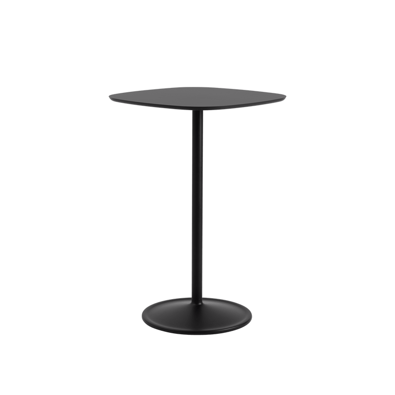 Soft Café Table - Square - Muuto Table + Task - Black Nanolaminate/Black - Low - HORNE