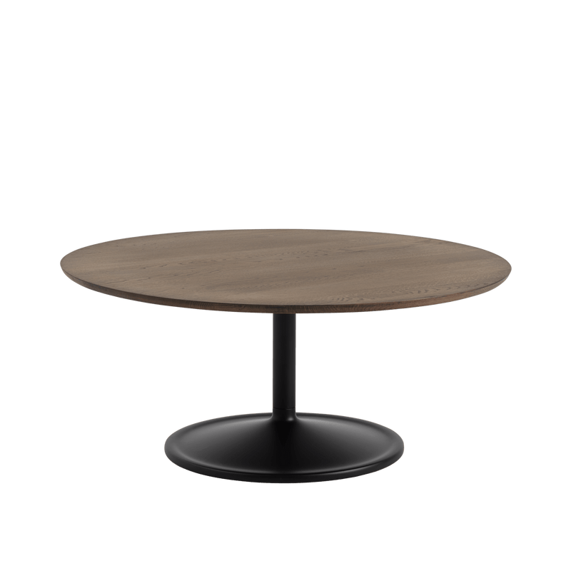 Soft Coffee Table - Round - Muuto Table + Task - Small - Black Nanolaminate/Black - HORNE