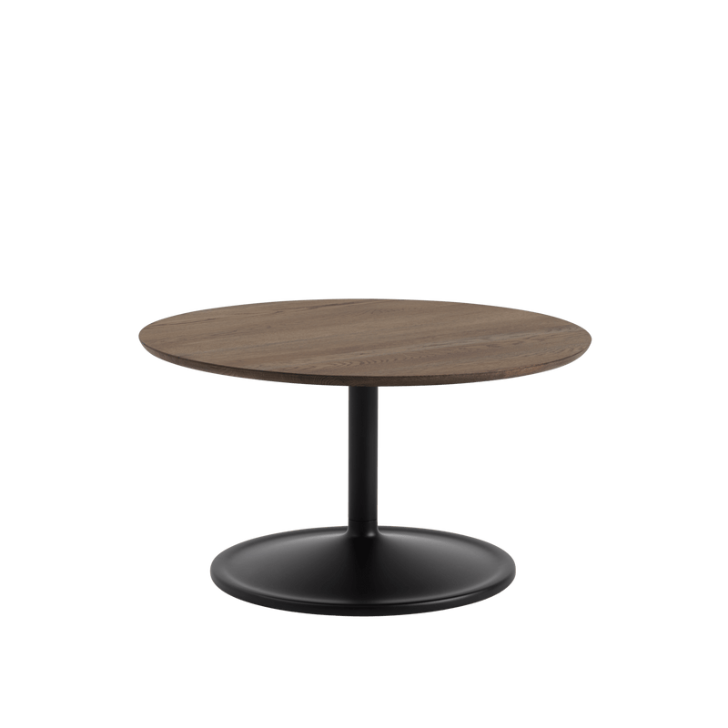 Soft Coffee Table - Round - Muuto Table + Task - Small - Black Nanolaminate/Black - HORNE