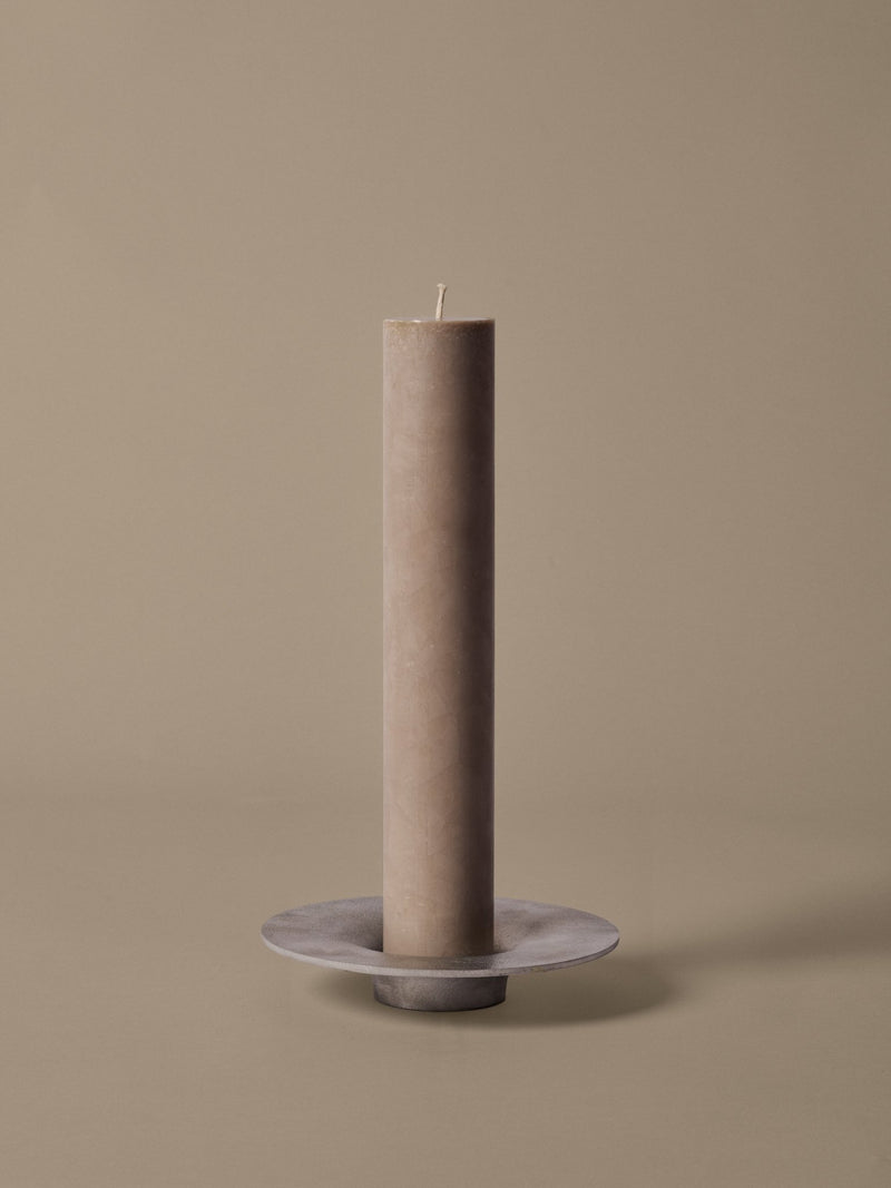 Soothe Block Candle Holder - Ferm Living Candle Holders - Aluminium - HORNE