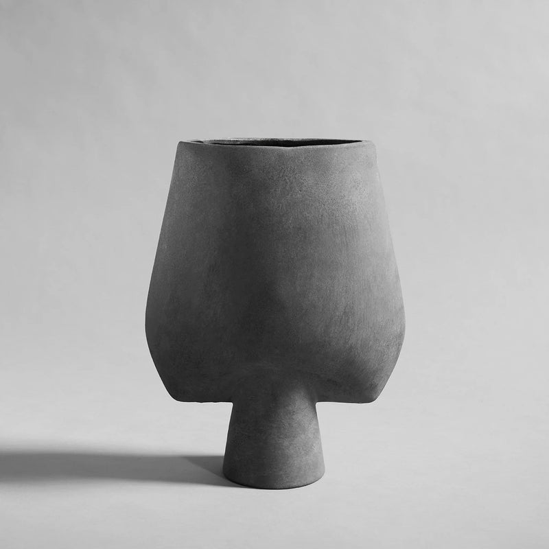 Sphere Vase Square - 101 Copenhagen Vases - Big - Dark Grey - HORNE