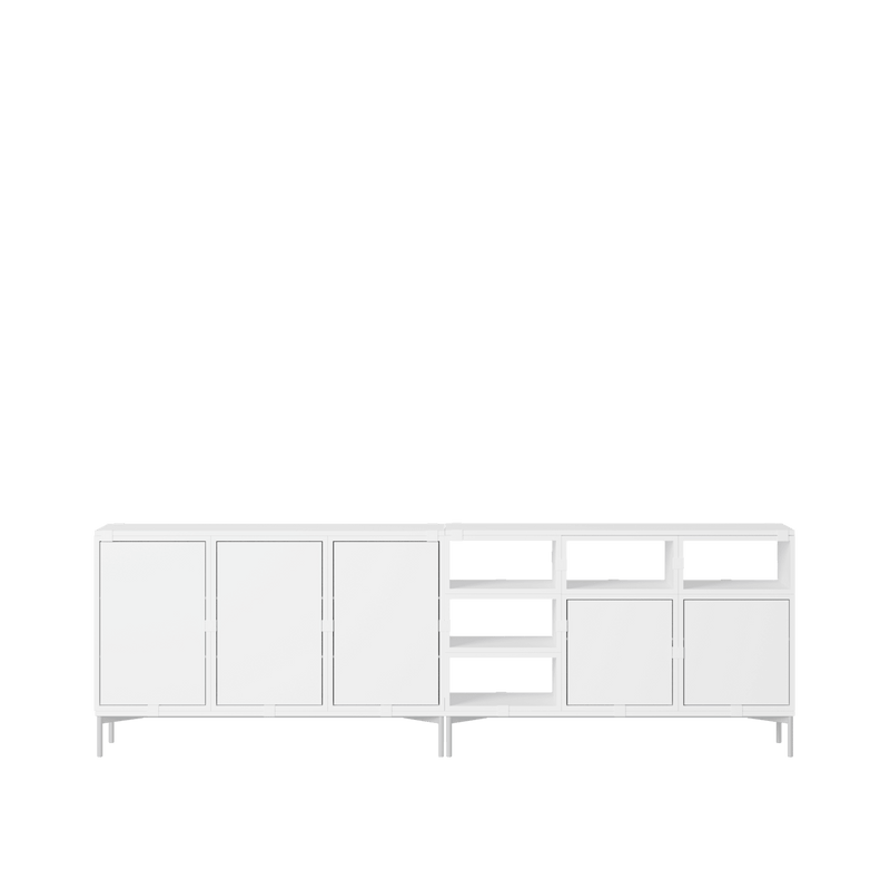 Stacked Storage System - Sideboard - Con 2 - Muuto Sideboards + Cabinets - Brown Green - HORNE