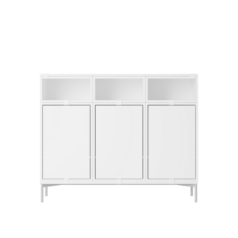 Stacked Storage System - Sideboard - Con 3 - Muuto Sideboards + Cabinets - Brown Green - HORNE