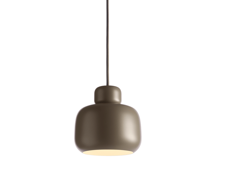 Stone Pendant - Woud - Pendants - White - HORNE