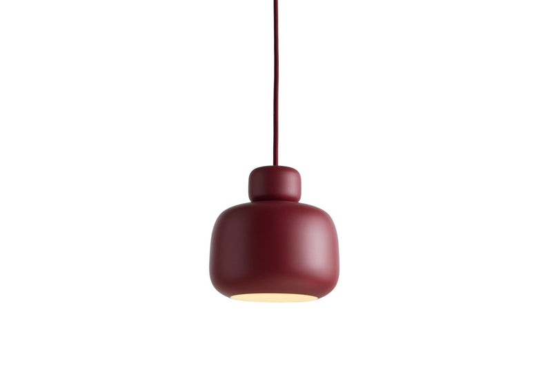 Stone Pendant - Small/Large - Woud Pendants - Small - Mustard yellow - HORNE