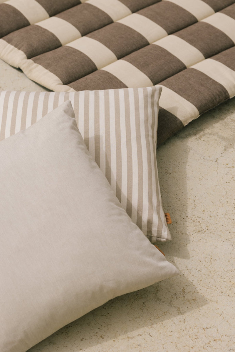 Strand Outdoor Cushion - Ferm Living Bedding + Pillows - Warm Yellow/Parchment - HORNE