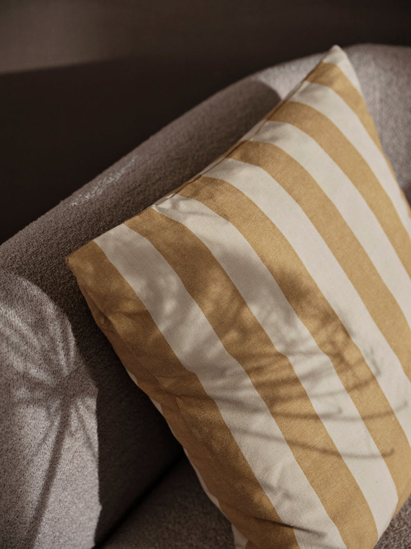 Strand Outdoor Cushion - Ferm Living Bedding + Pillows - Warm Yellow/Parchment - HORNE