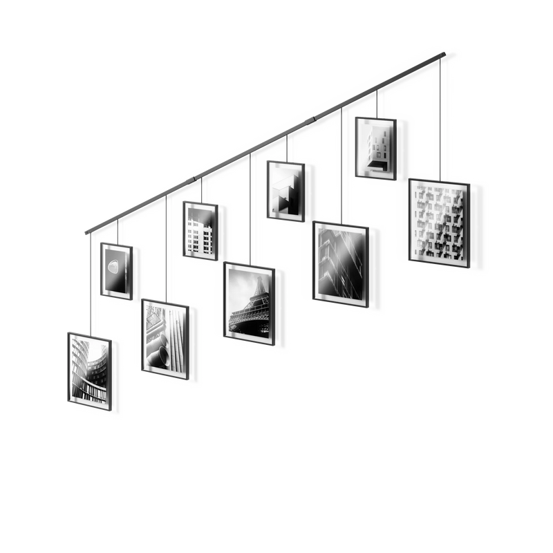 Exhibit Wall Picture Frames - Set of 9