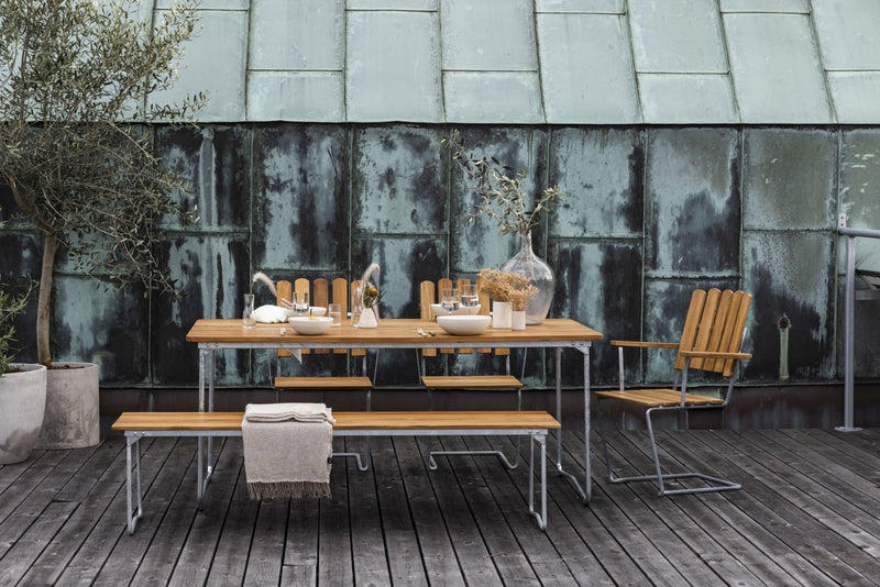 Table B31 170 - Grythyttan Stålmöbler - Tables - Untreated Teak - HORNE