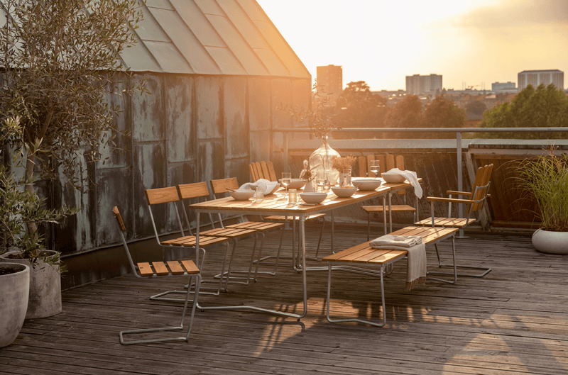 Table B31 170 - Grythyttan Stålmöbler - Tables - Untreated Teak - HORNE