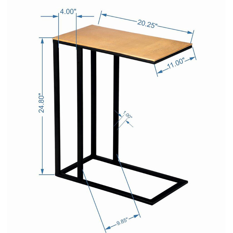 Tanu C - Table End Table - Urbia Table + Task - Antique Brass - HORNE