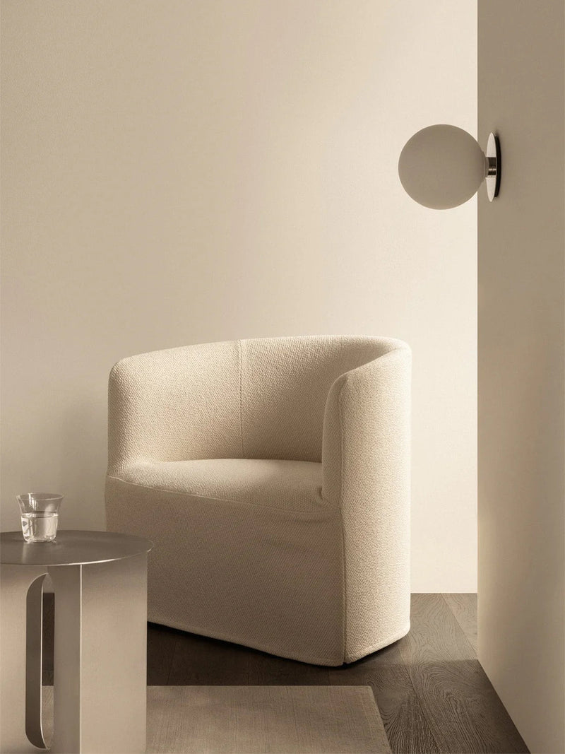 Tearoom Lounge Chair w. Loose Cover - Low Back - Audo Copenhagen Chairs - Logan Jasmine - HORNE