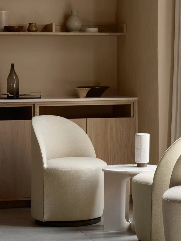 Tearoom Side Chair - Swivel w/Return - Audo Copenhagen - Chairs - Boucle 02 - HORNE