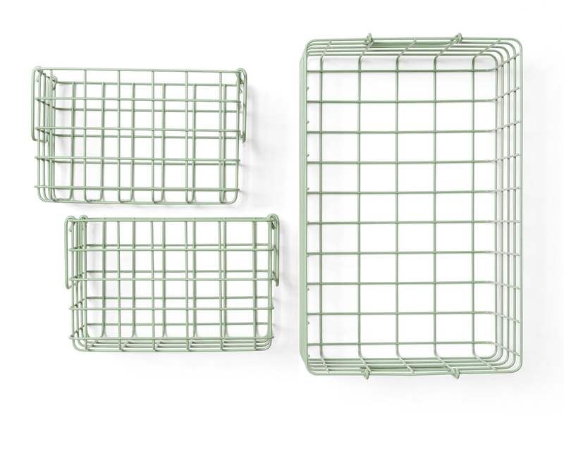 The Baskets - Mustard Made US Storage + Organization - Chalk - HORNE