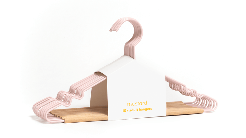 The Hangers - Mustard Made US Storage + Organization - Adult Top Hanger - Chalk - HORNE
