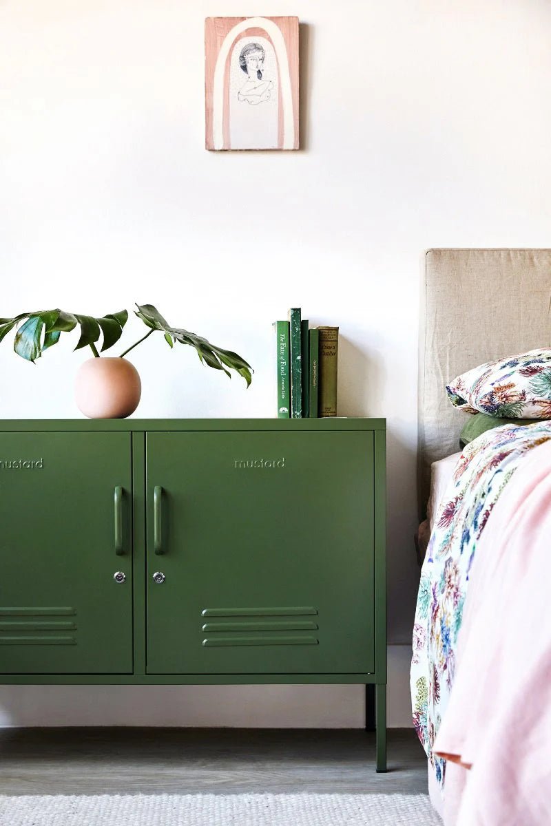 The Lowdown Cabinet - Mustard Made US Storage + Organization - Blush - HORNE