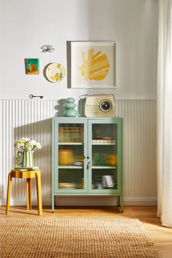 The Mixer Cabinet - Mustard Made US Storage + Organization - Chalk - HORNE