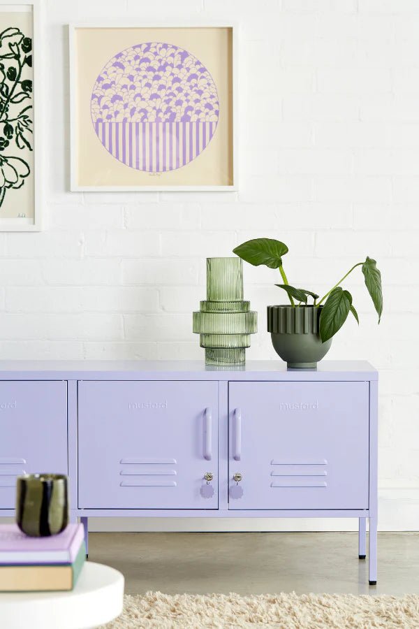 The Standard Low Cabinet - Mustard Made US Storage + Organization - Chalk - HORNE