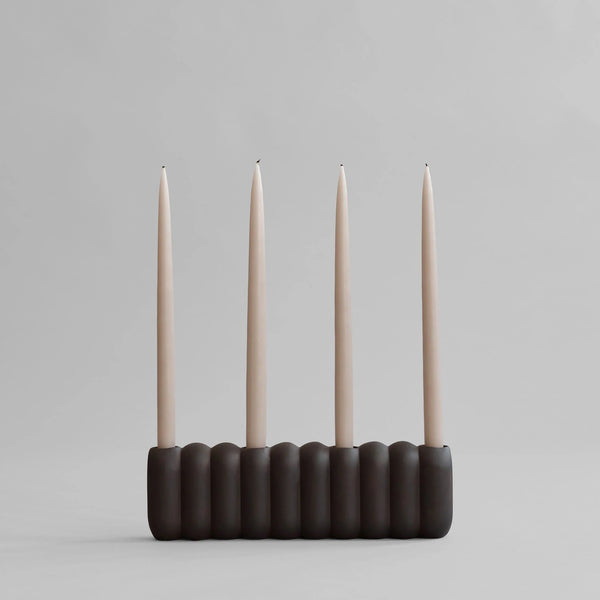 Tube Candle Holder - 101 Copenhagen Candle Holders - Big - Coffee - HORNE