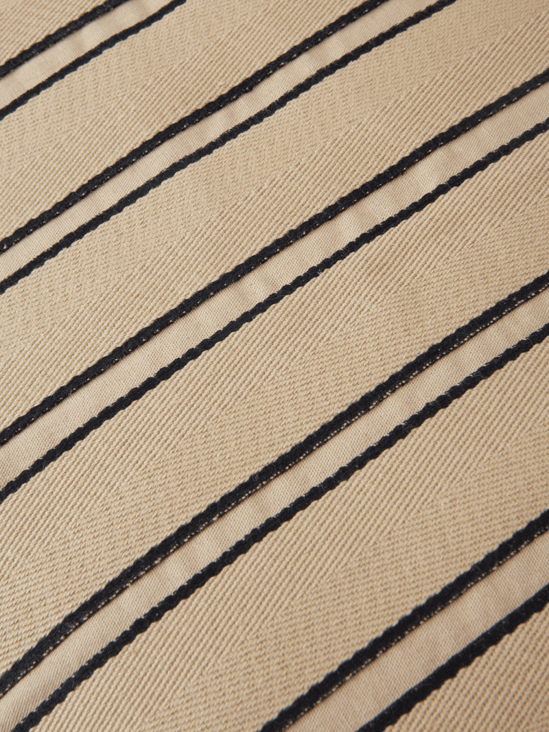 Twill Cushion - Rectangular - Ferm Living Bedding + Pillows - Cashmere/Black - HORNE
