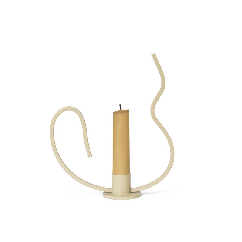 Valse Candle Holder - Ferm Living - Candle Holders - Black - Low - HORNE