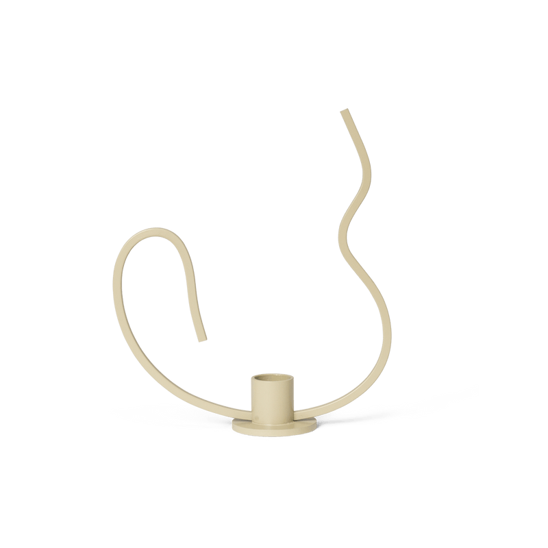 Valse Candle Holder - Ferm Living - Candle Holders - Black - Low - HORNE