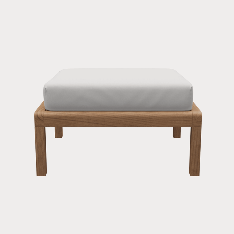 Virkelyst Pouf - Skagerak by Fritz Hansen - Outdoor Furniture - Teak / Ash - HORNE