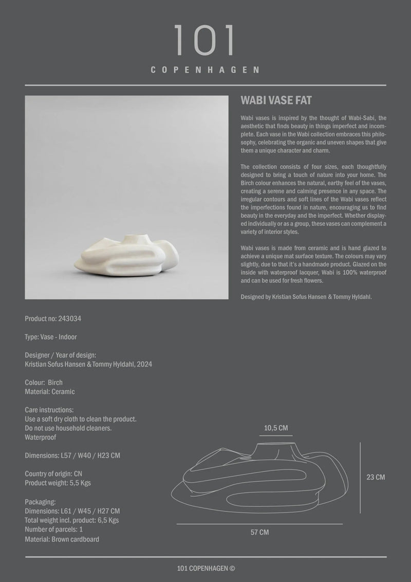 Wabi Vase - 101 Copenhagen Vases - Big - HORNE
