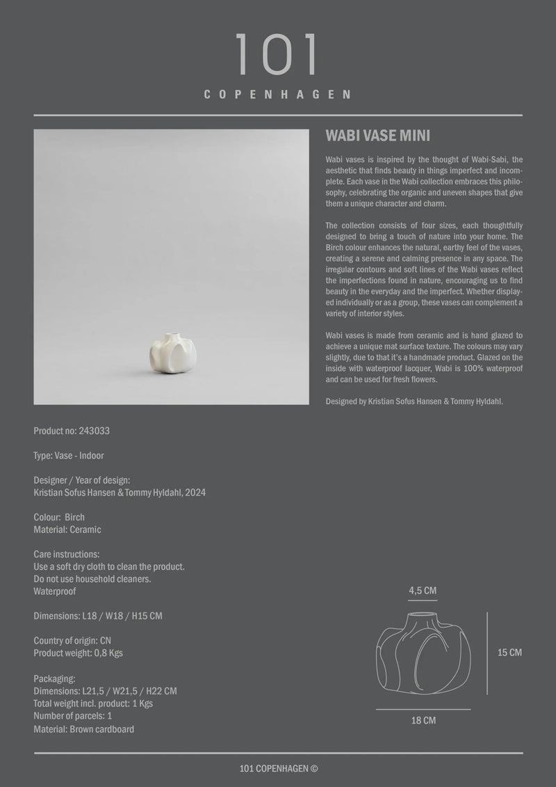 Wabi Vase - 101 Copenhagen Vases - Big - HORNE