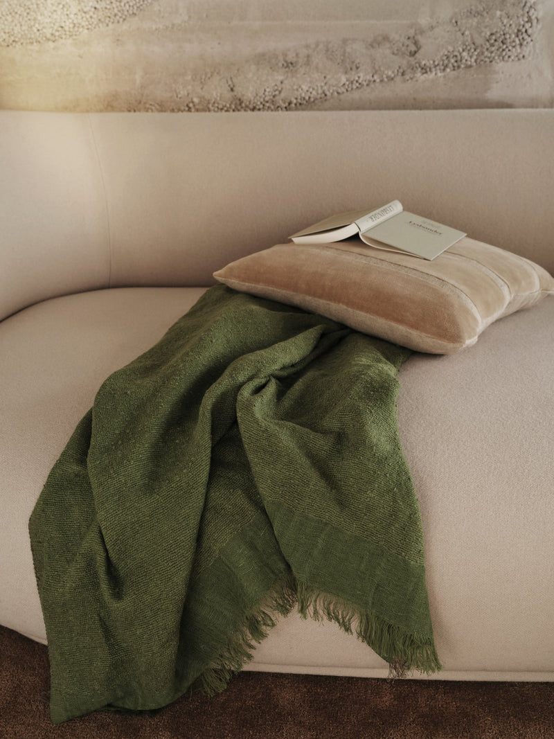 Weaver Throw - Ferm Living - Blankets + Throws + Pillows - Off - White - HORNE